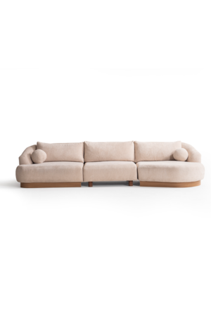 The Teddy Sofa: Modular 4-seat with Lounge Element